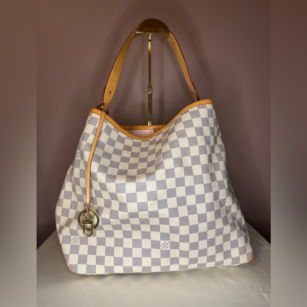 Delightful MM Damier Azur NEW MODEL